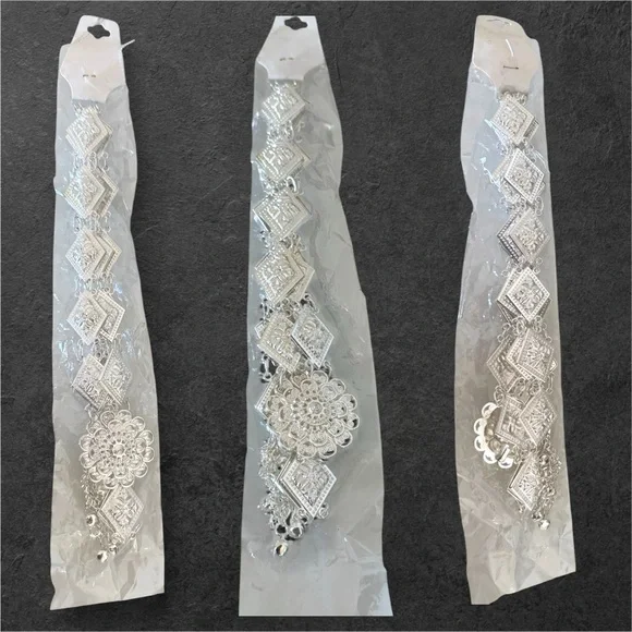 Silver Plated Traditional Thai Belt (chut thai) - Picture 5 of 6